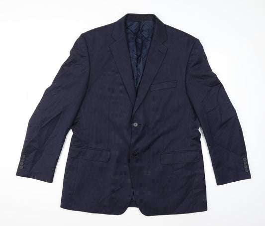 Mens UK Size 44 Greenwoods Regular Blue Suit Jacket