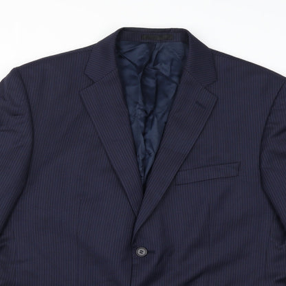 Mens UK Size 44 Greenwoods Regular Blue Suit Jacket