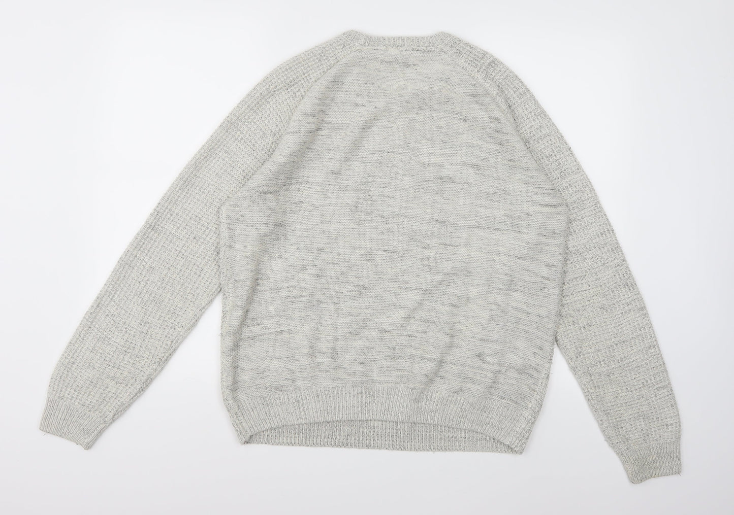 Cedar Wood State Mens Grey  Knit Pullover Jumper Size S