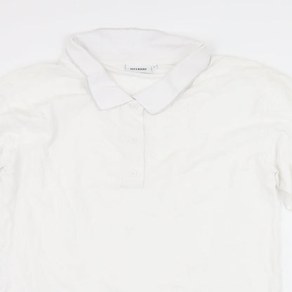 Weekday Womens White   Shirt Dress  Size XS