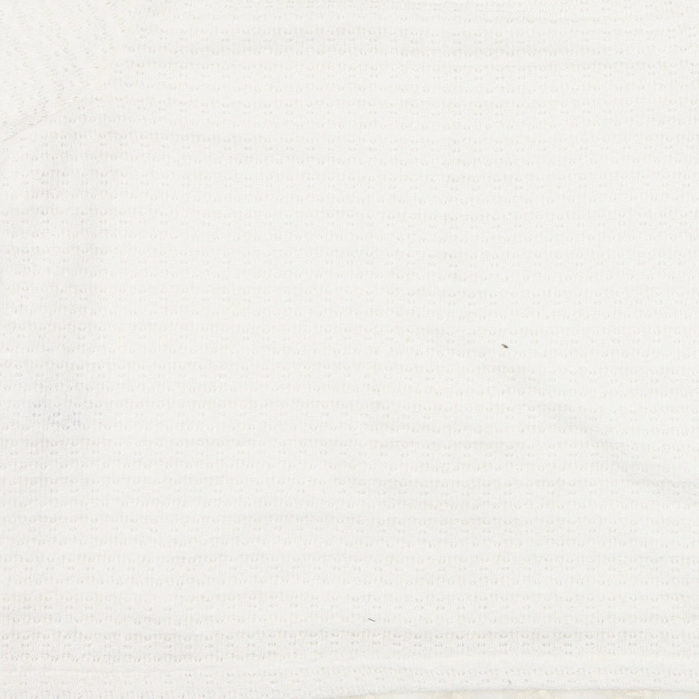 Womens UK Size 8 NEXT White Basic T-Shirt