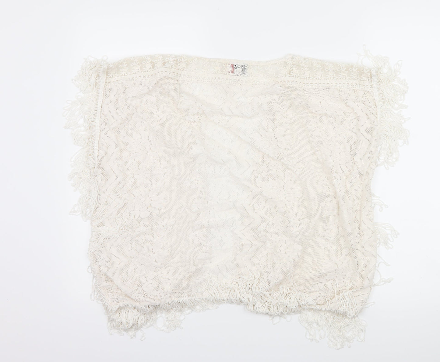 River Island Womens Ivory  Lace Cardigan Jumper Size 10