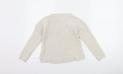 Primark Girls Ivory   Pullover Jumper Size 8-9 Years