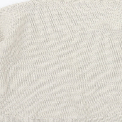 Primark Girls Ivory   Pullover Jumper Size 8-9 Years