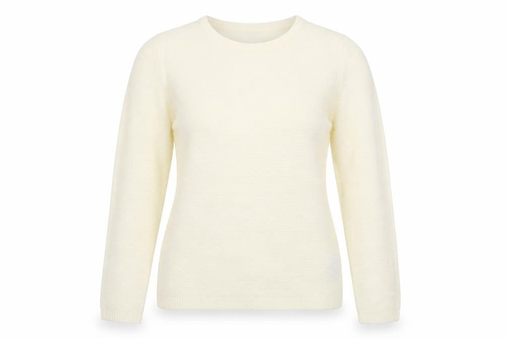 Marks & Spencer Womens Ivory   Pullover Jumper Size 8