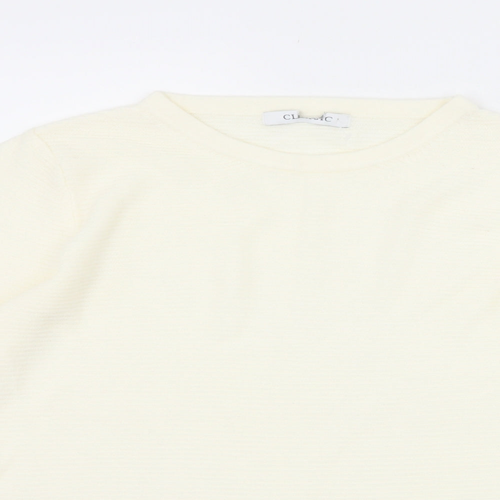Marks & Spencer Womens Ivory   Pullover Jumper Size 8