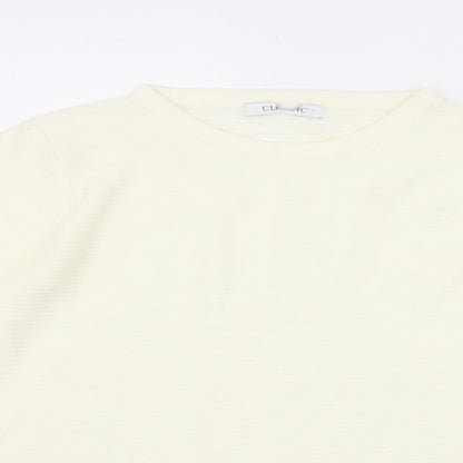 Marks & Spencer Womens Ivory   Pullover Jumper Size 8