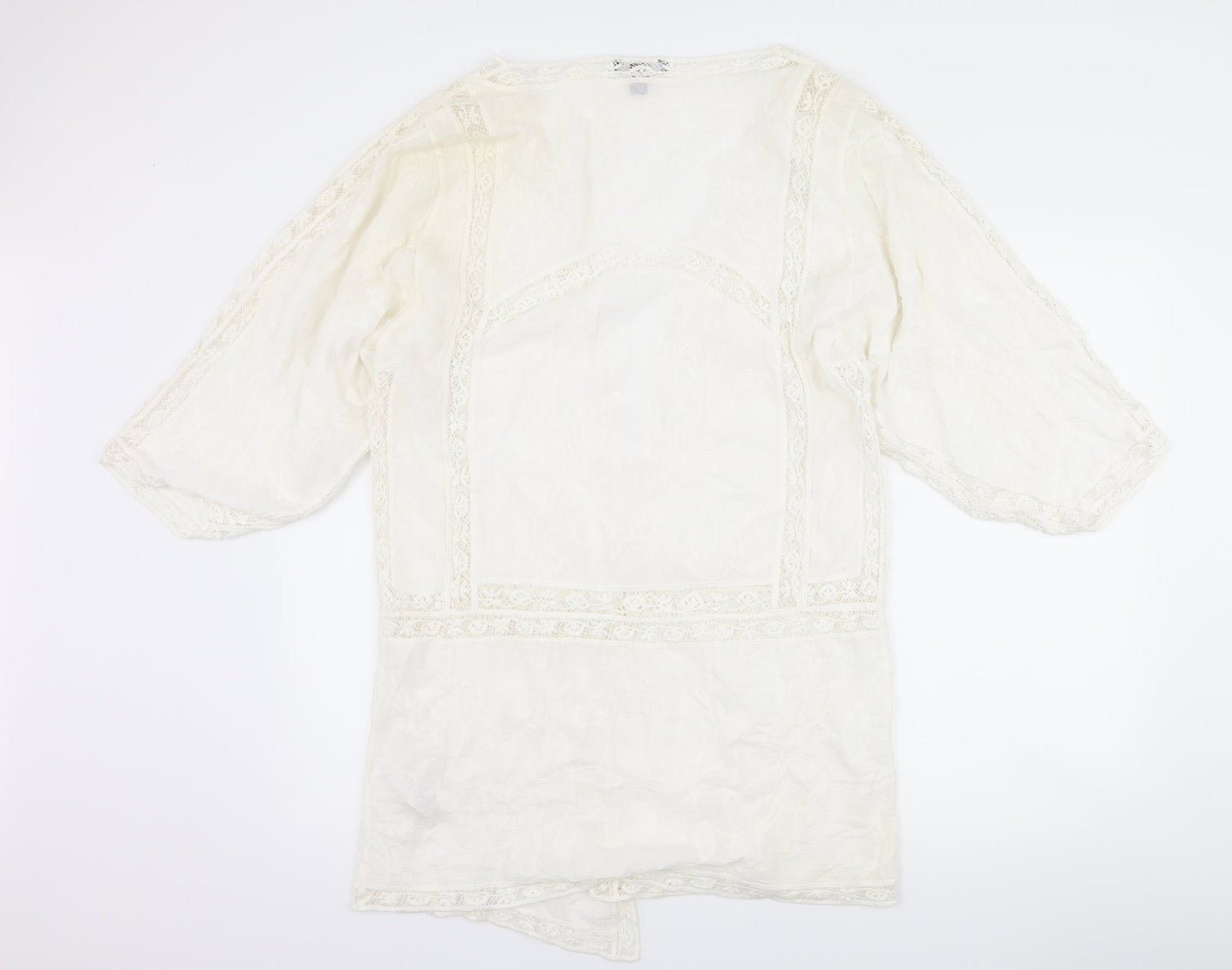 New Look Womens White   Cardigan Jumper Size S