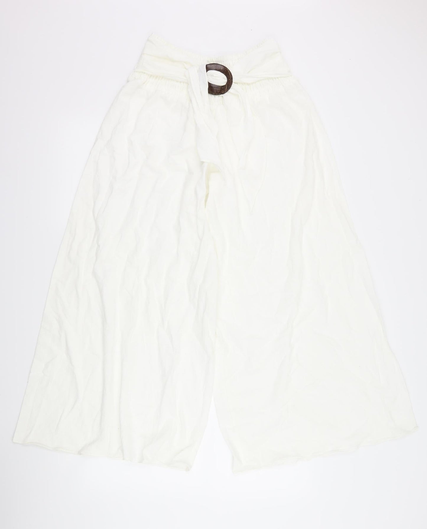 salony Womens White   Trousers  Size 32 L25 in