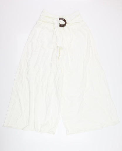 salony Womens White   Trousers  Size 32 L25 in