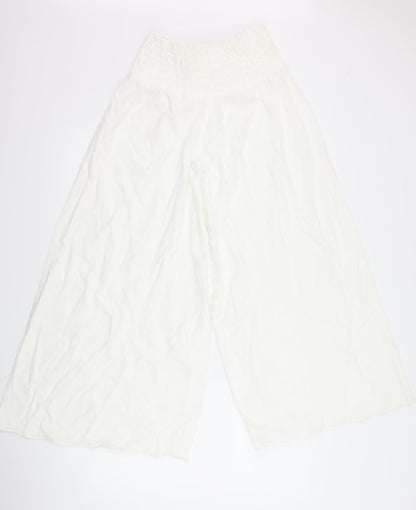 salony Womens White   Trousers  Size 32 L25 in