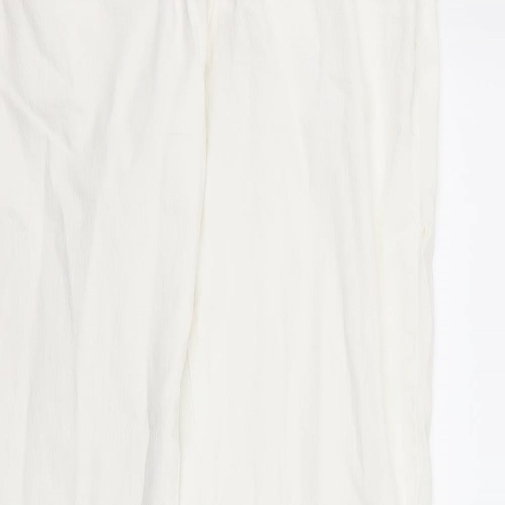 B.you Womens White  Denim Straight Jeans Size 10 L30 in