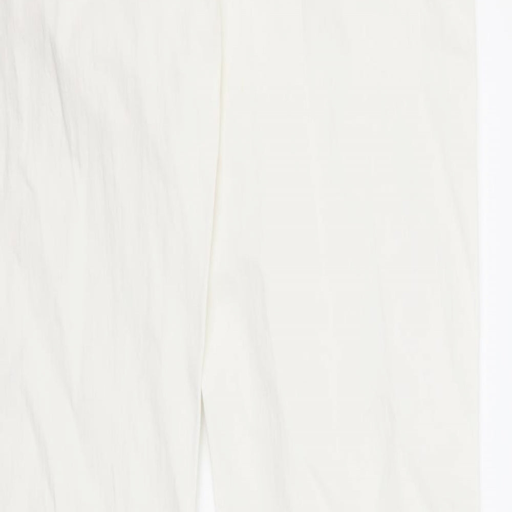 B.you Womens White  Denim Straight Jeans Size 10 L30 in