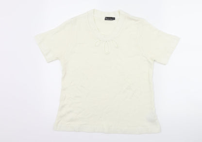 prauna Womens White   Basic T-Shirt Size M
