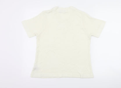 prauna Womens White   Basic T-Shirt Size M