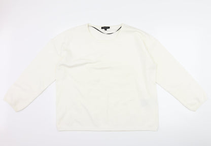 Selected Femme Womens White   Pullover Jumper Size XL