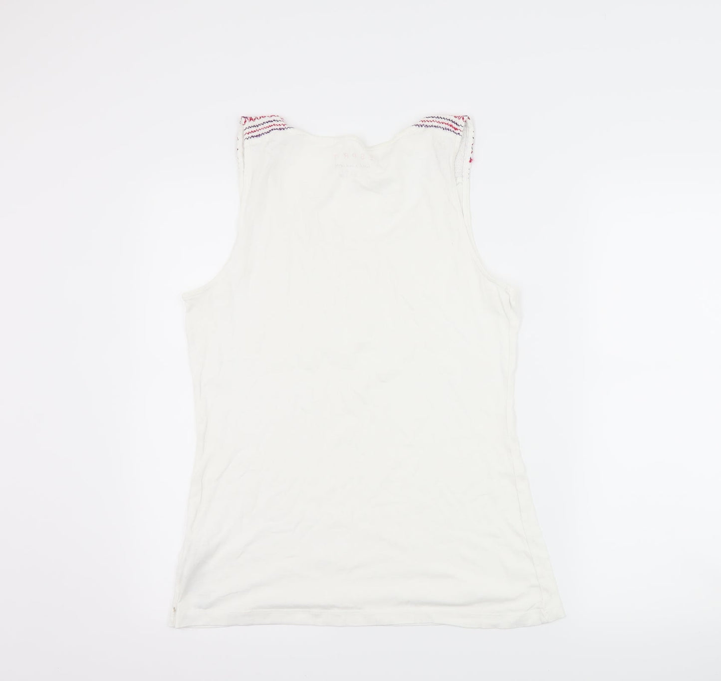 Womens UK Size XL Espirit White Basic Tank
