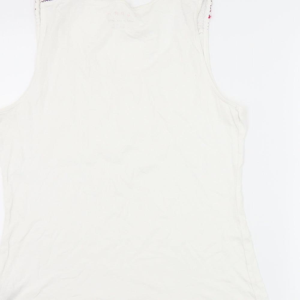 Womens UK Size XL Espirit White Basic Tank