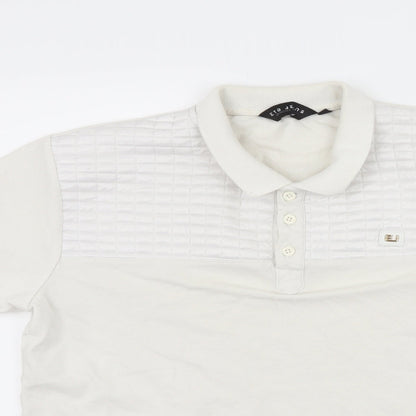 eto jeans Mens White    Polo Size L