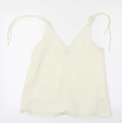 Womens UK Size 8 River Island White Basic Blouse