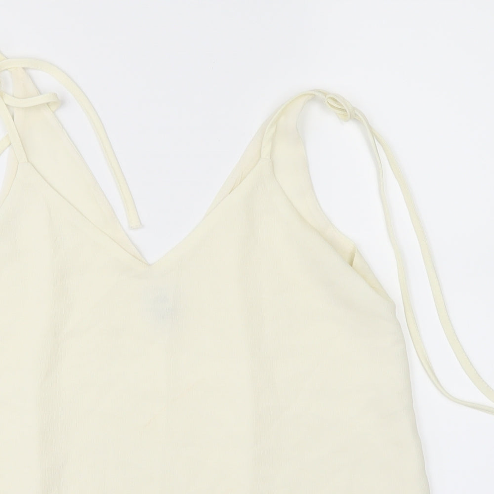Womens UK Size 8 River Island White Basic Blouse