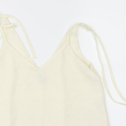 Womens UK Size 8 River Island White Basic Blouse