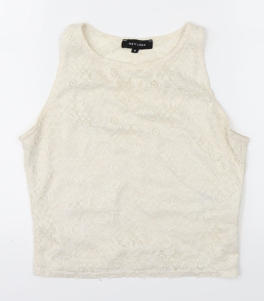 NewLook Womens White   Basic T-Shirt Size 8