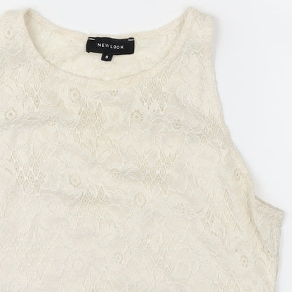 NewLook Womens White   Basic T-Shirt Size 8