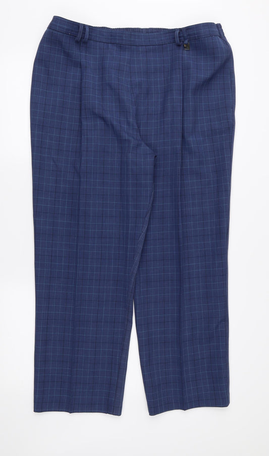 Womens UK Size 40 in Preworn Regular Fit  Blue Trousers