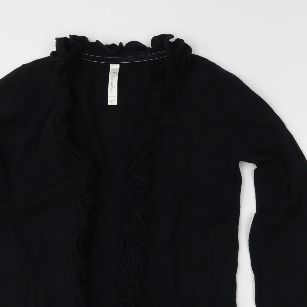 Cherokee Womens Black  Knit Cardigan Jumper Size 10