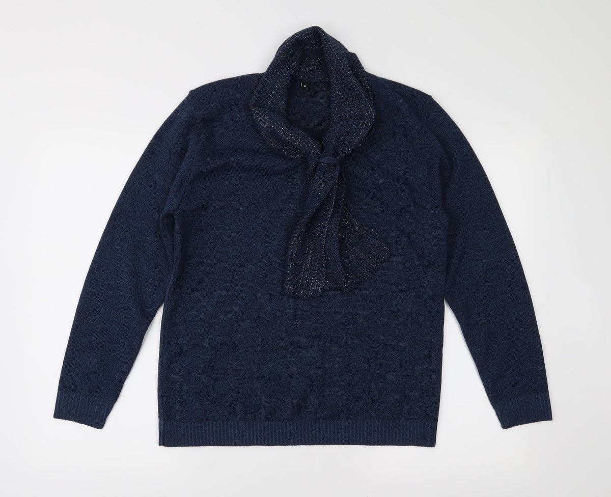 Preworn Womens Blue  Knit Pullover Jumper Size M
