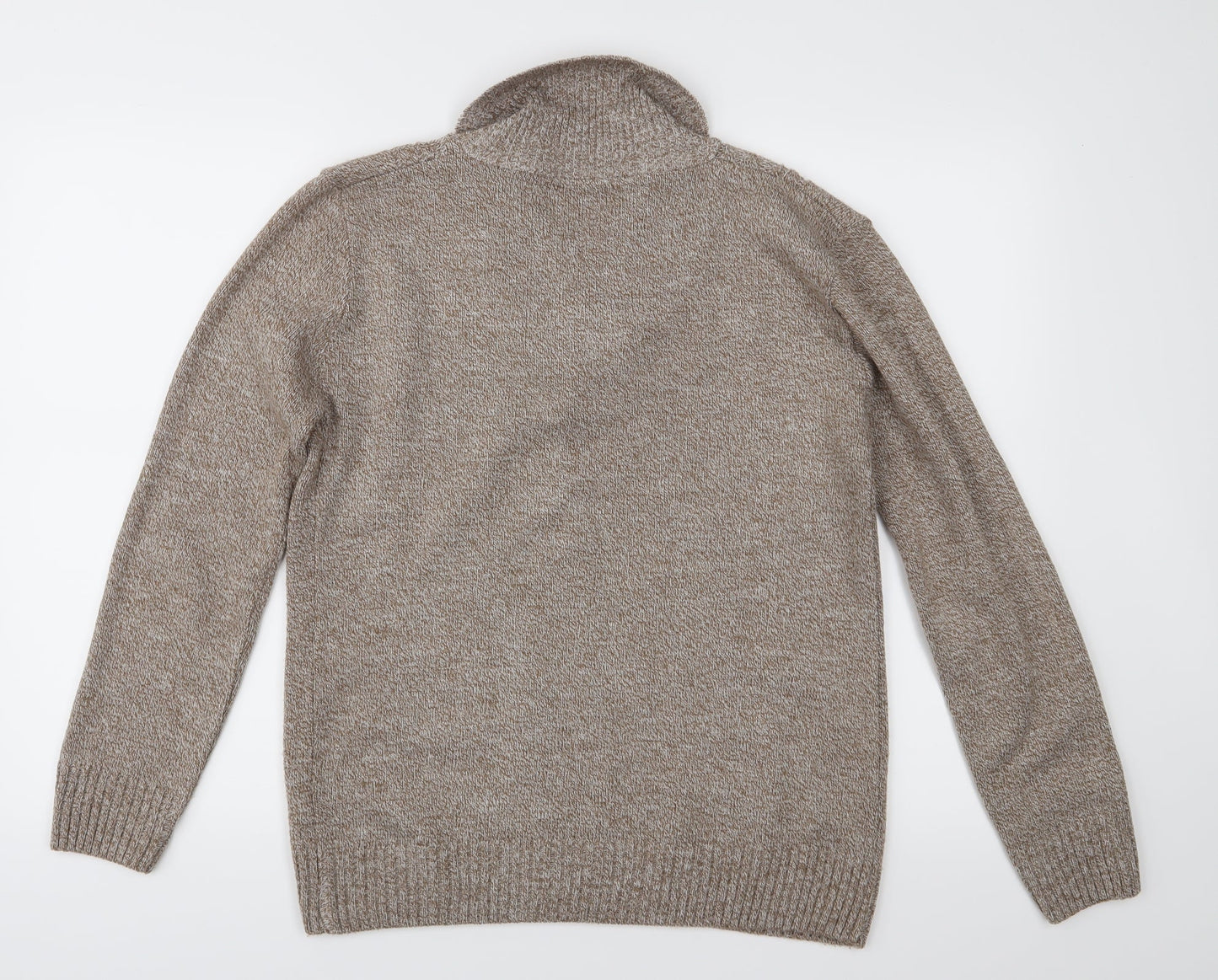 CHIC Womens Brown  Knit Pullover Jumper Size M