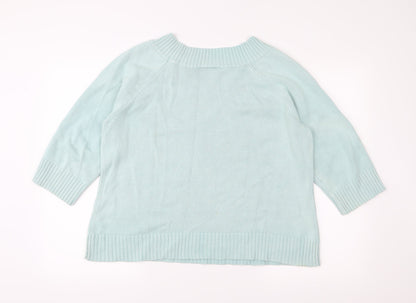 BHS Womens Green  Knit Pullover Jumper Size 20