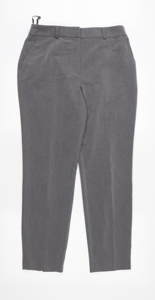 Topshop Womens Grey   Trousers  Size 10 L27 in