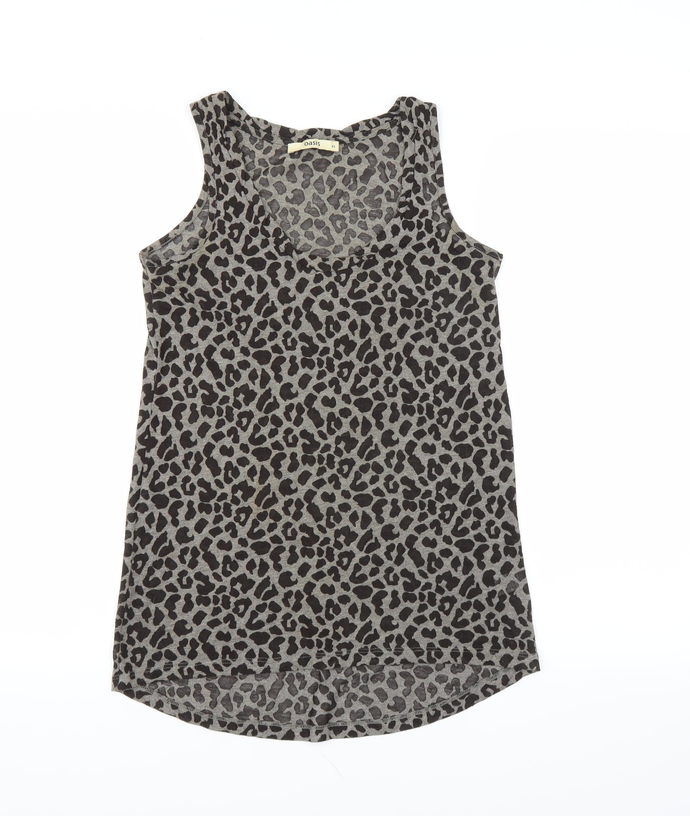 Womens UK Size XS Oasis Grey Basic Tank