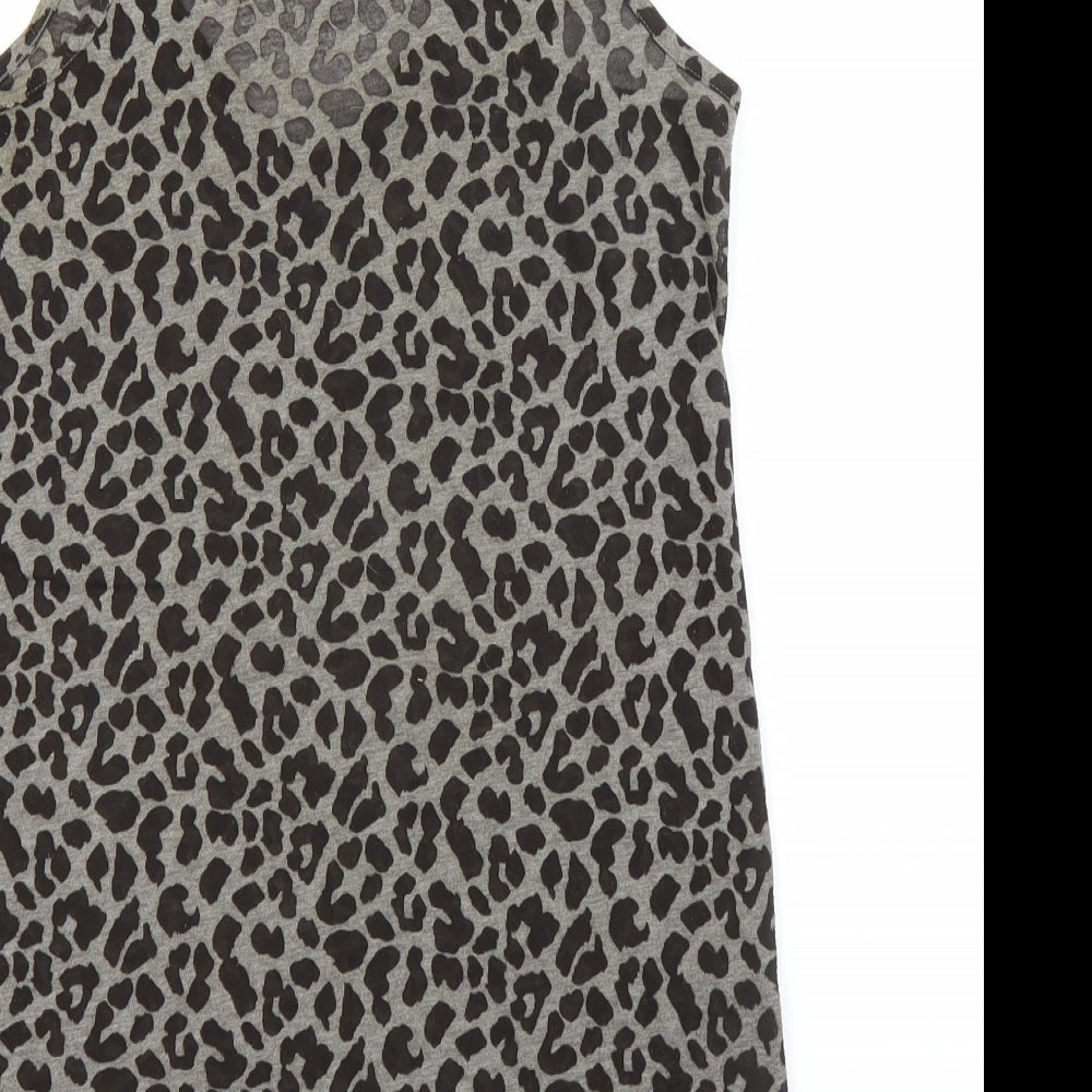 Womens UK Size XS Oasis Grey Basic Tank