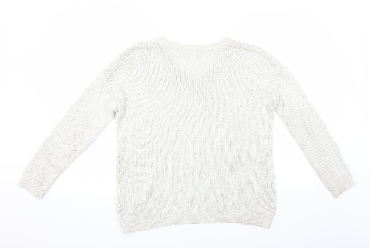 Preworn Womens Beige   Pullover Jumper Size S