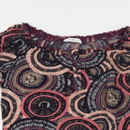 Womens UK Size  Cache Cache Purple Basic Blouse