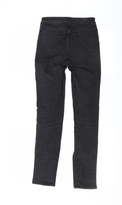 Womens UK Size 8 H&M Extra-Slim Fit Skinny Black Jeans