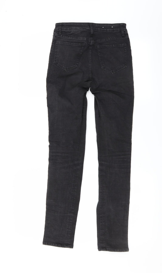 Womens UK Size 8 H&M Extra-Slim Fit Skinny Black Jeans