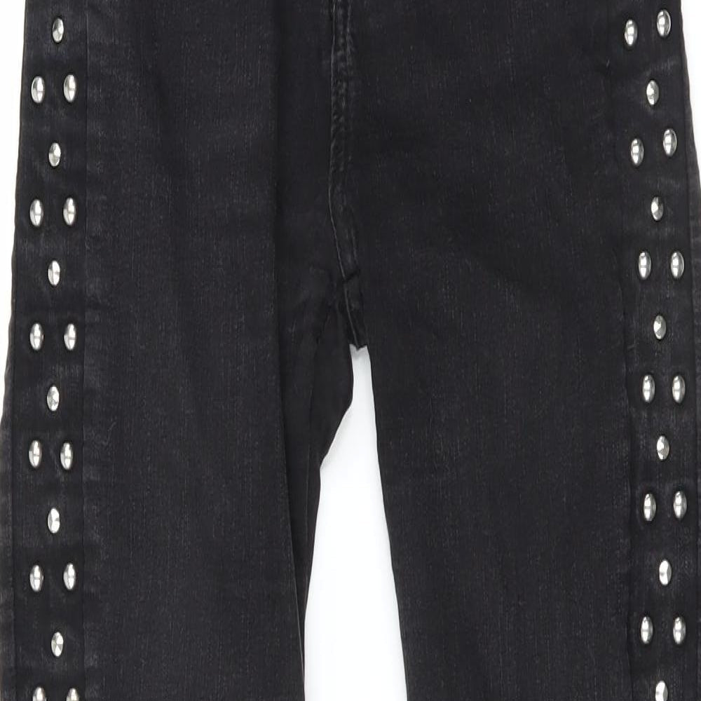 Womens UK Size 8 H&M Extra-Slim Fit Skinny Black Jeans