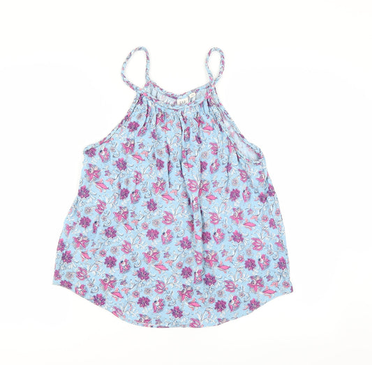 Gap Womens Blue Floral  Camisole Blouse Size M
