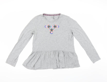 Womens UK Size 10 Nocozo Grey Basic Blouse