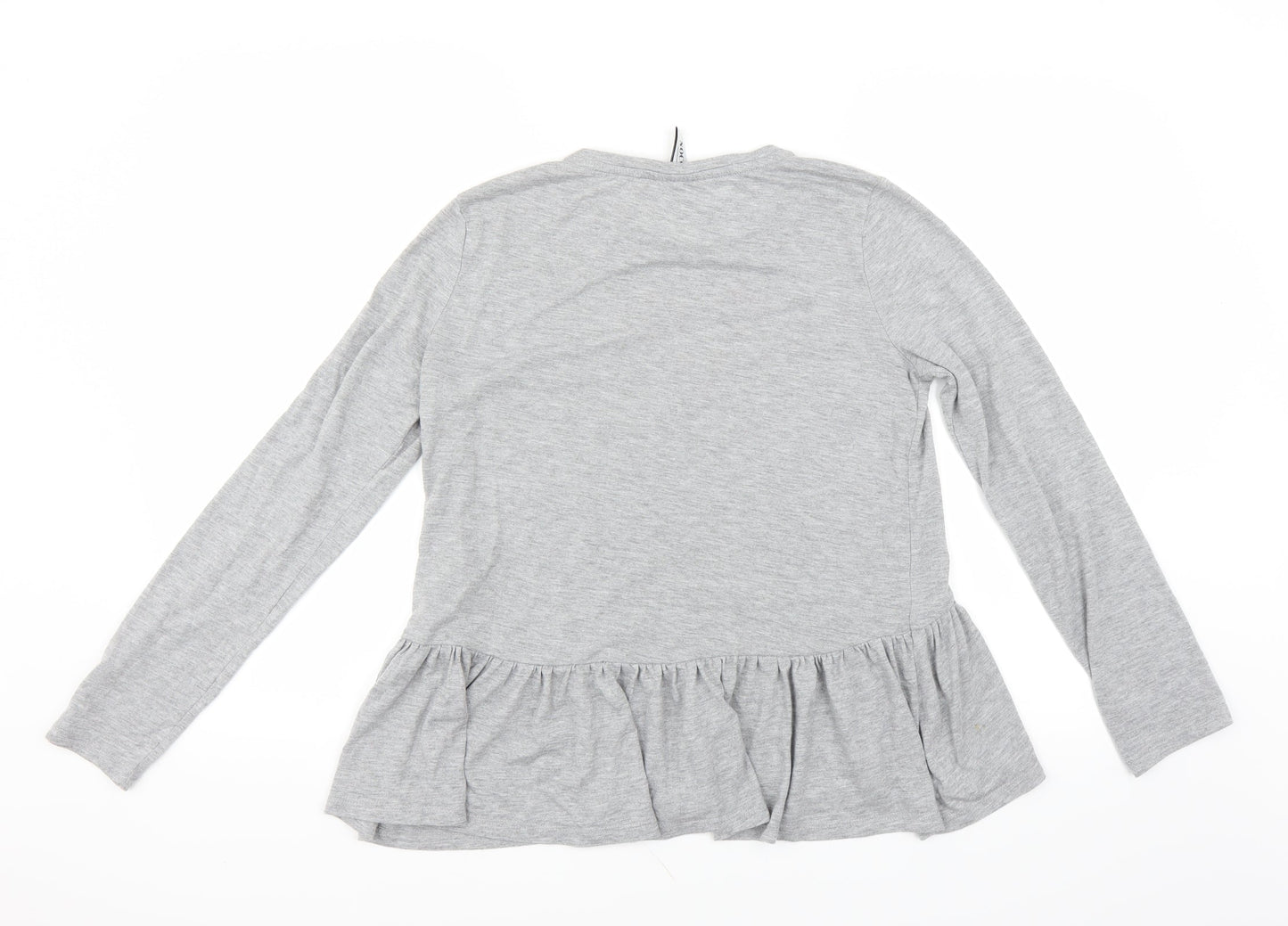 Womens UK Size 10 Nocozo Grey Basic Blouse