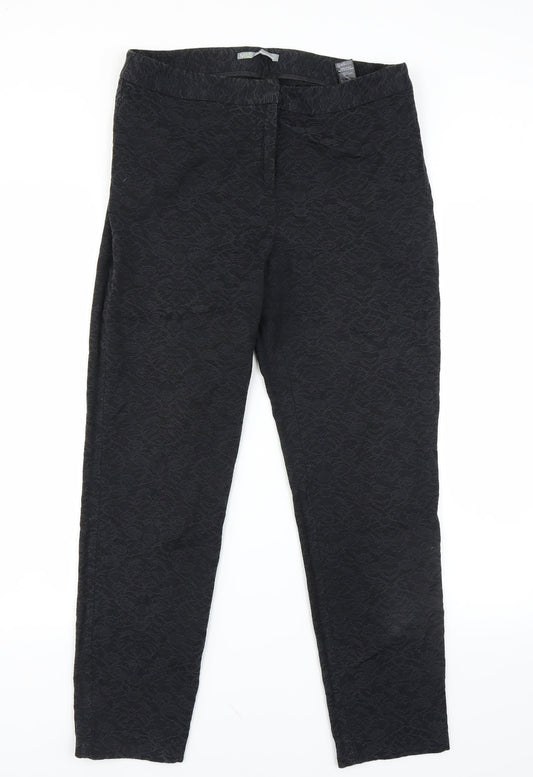 Womens UK Size 12 Marks and Spencer Regular Fit  Black Trousers