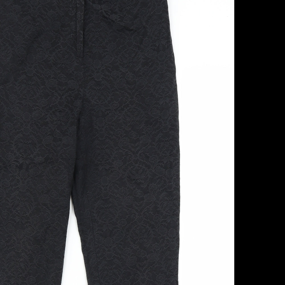 Womens UK Size 12 Marks and Spencer Regular Fit  Black Trousers