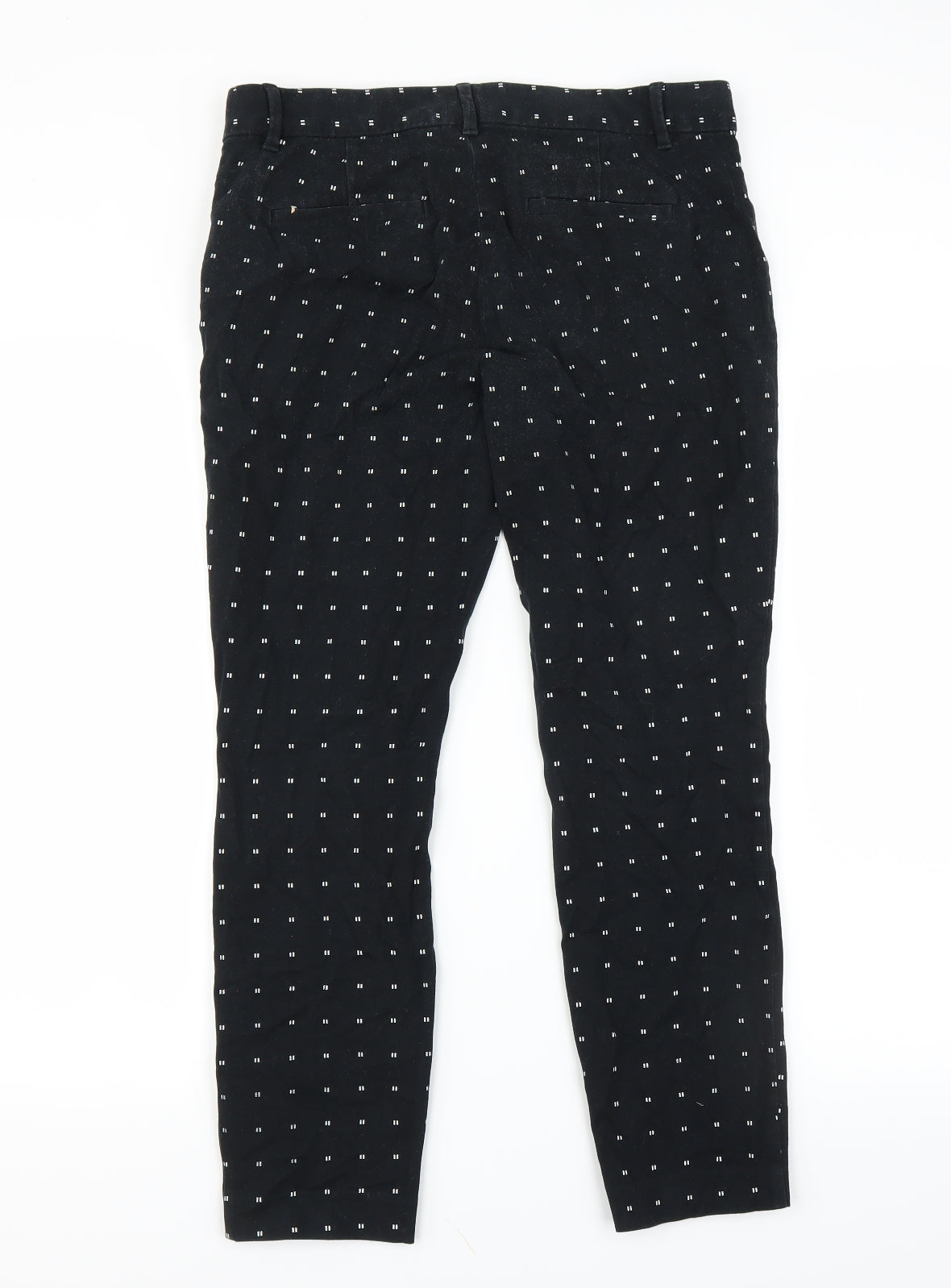 Womens UK Size 8 Gap Regular Fit  Black Trousers