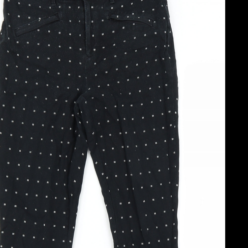 Womens UK Size 8 Gap Regular Fit  Black Trousers