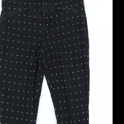 Womens UK Size 8 Gap Regular Fit  Black Trousers