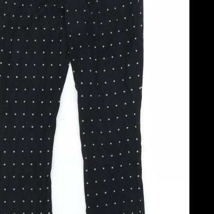 Womens UK Size 8 Gap Regular Fit  Black Trousers